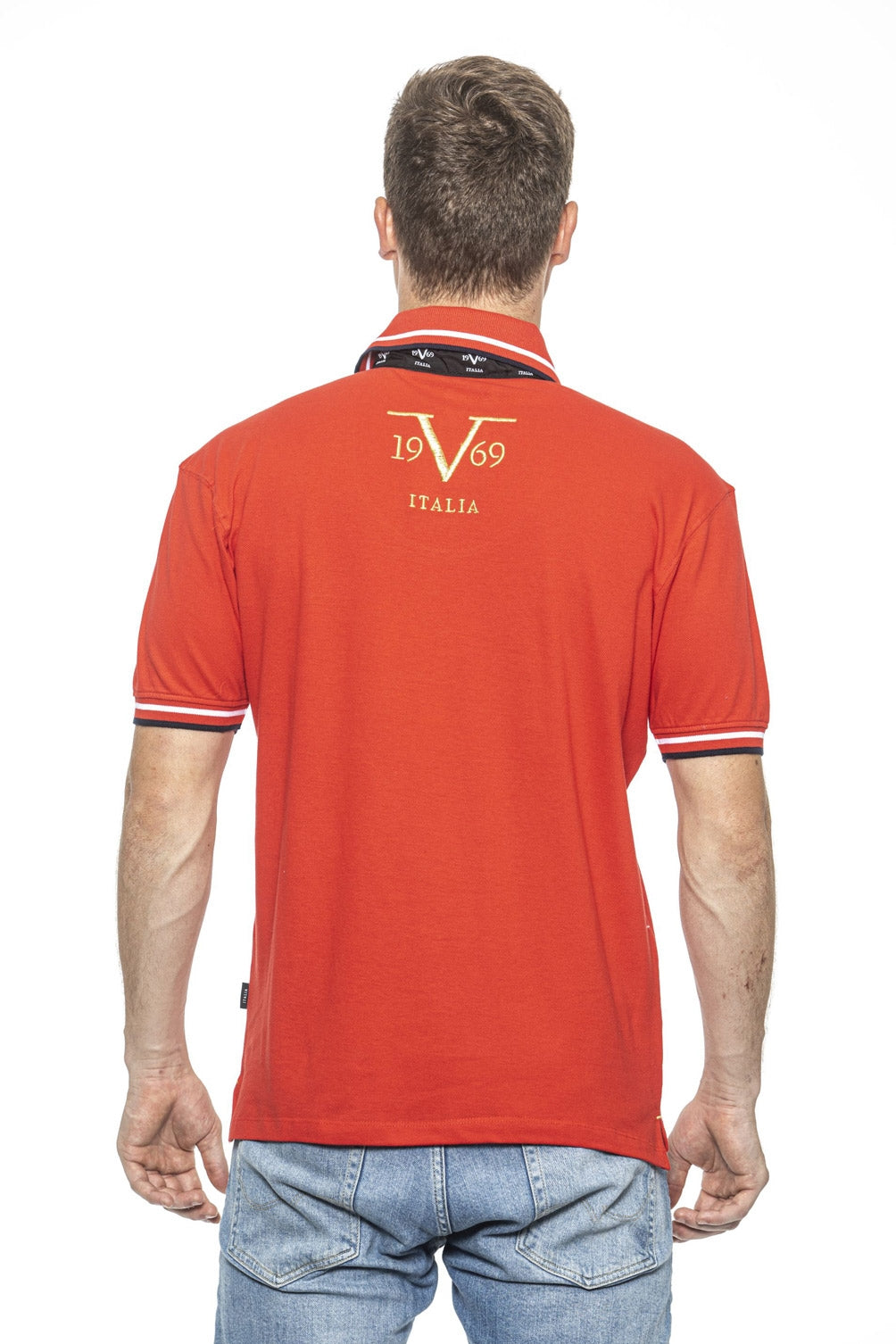 19V69 Italia Polo Uomo Rosso RETRO ROSSO