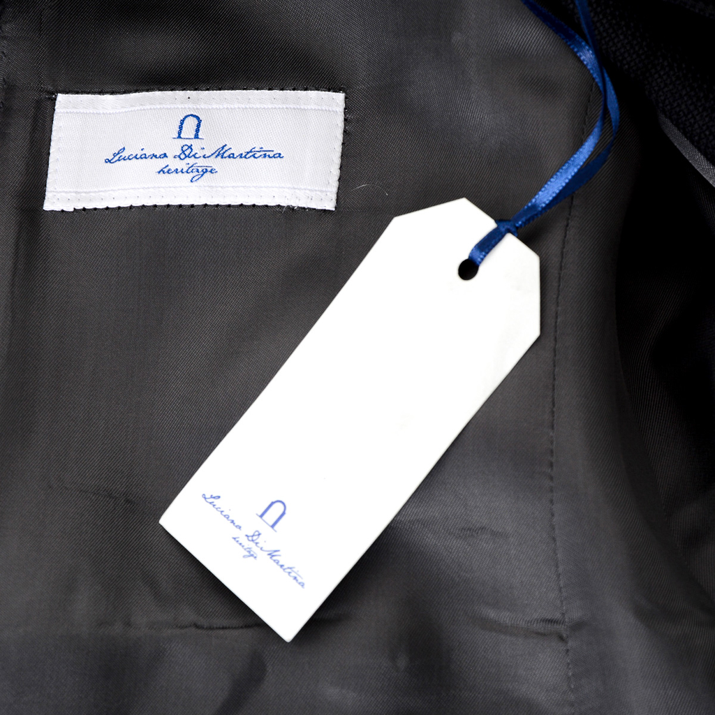 Giacca da uomo Luciano Di Martina a maniche lunghe blu scuro