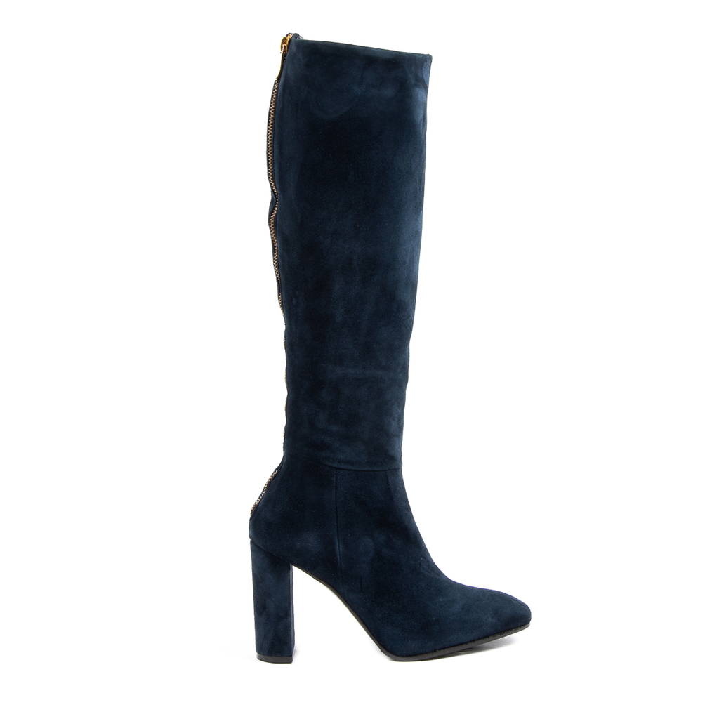 V 1969 Italia Stivale alto da donna blu scuro YARA