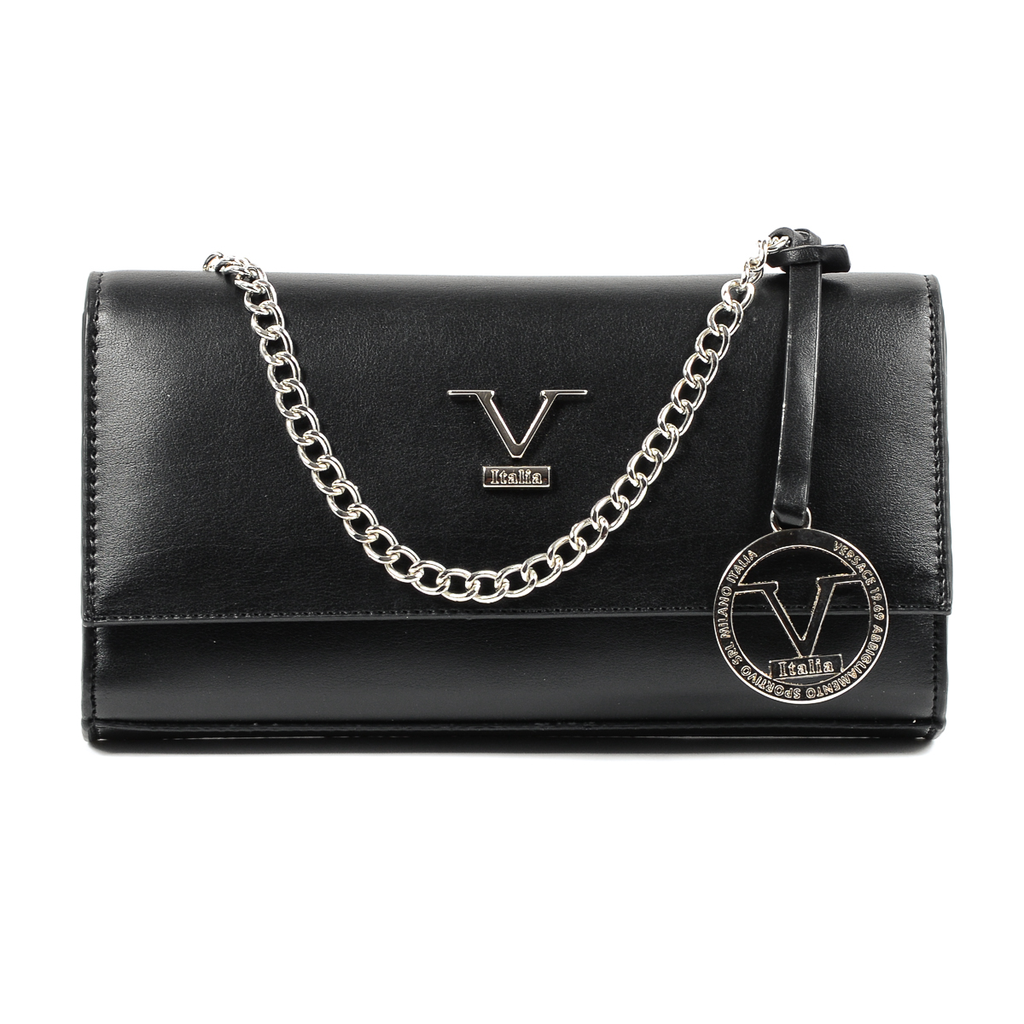 V 1969 Italia Borsa da donna nera BOLLA