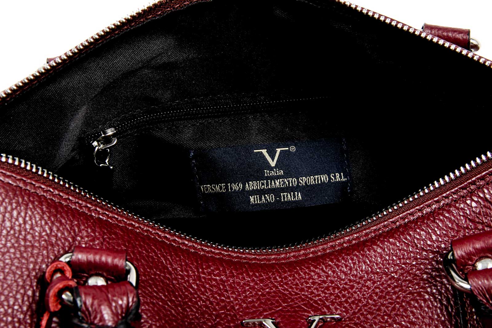 V 1969 Italia Borsa da donna V007 S BORDEAUX