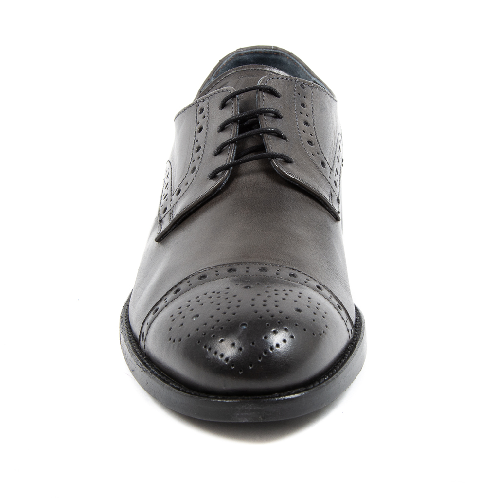 V 1969 Italia Scarpa Brogue da Uomo Grigio Scuro LUKE