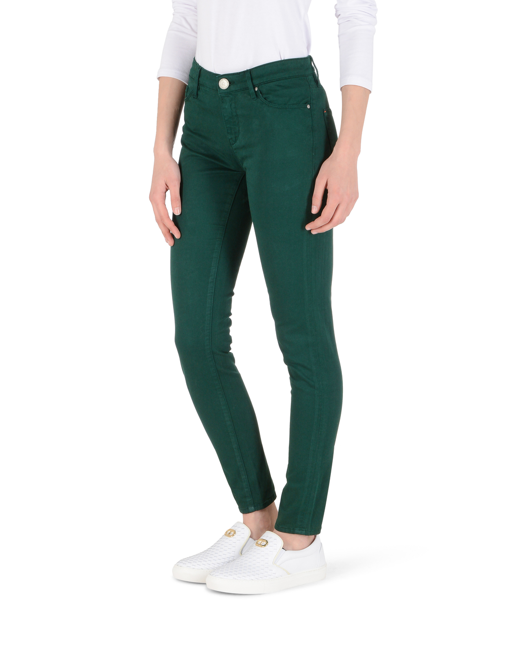 Pantaloni da donna Andrew Charles Slim Fit CLAIRE VERDE SCURO