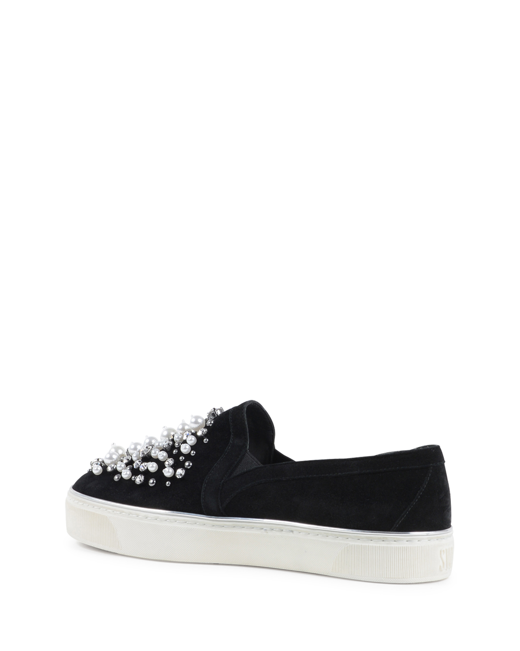 Stuart Weitzman Sneaker Slip On da donna nere DECOR