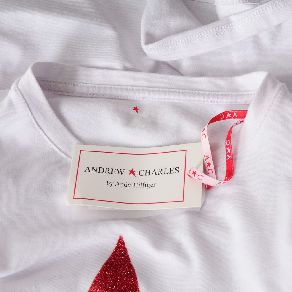 Andrew Charles By Andy Hilfiger T-shirt da donna LS TS602 031002 PHENIX WHITE S8
