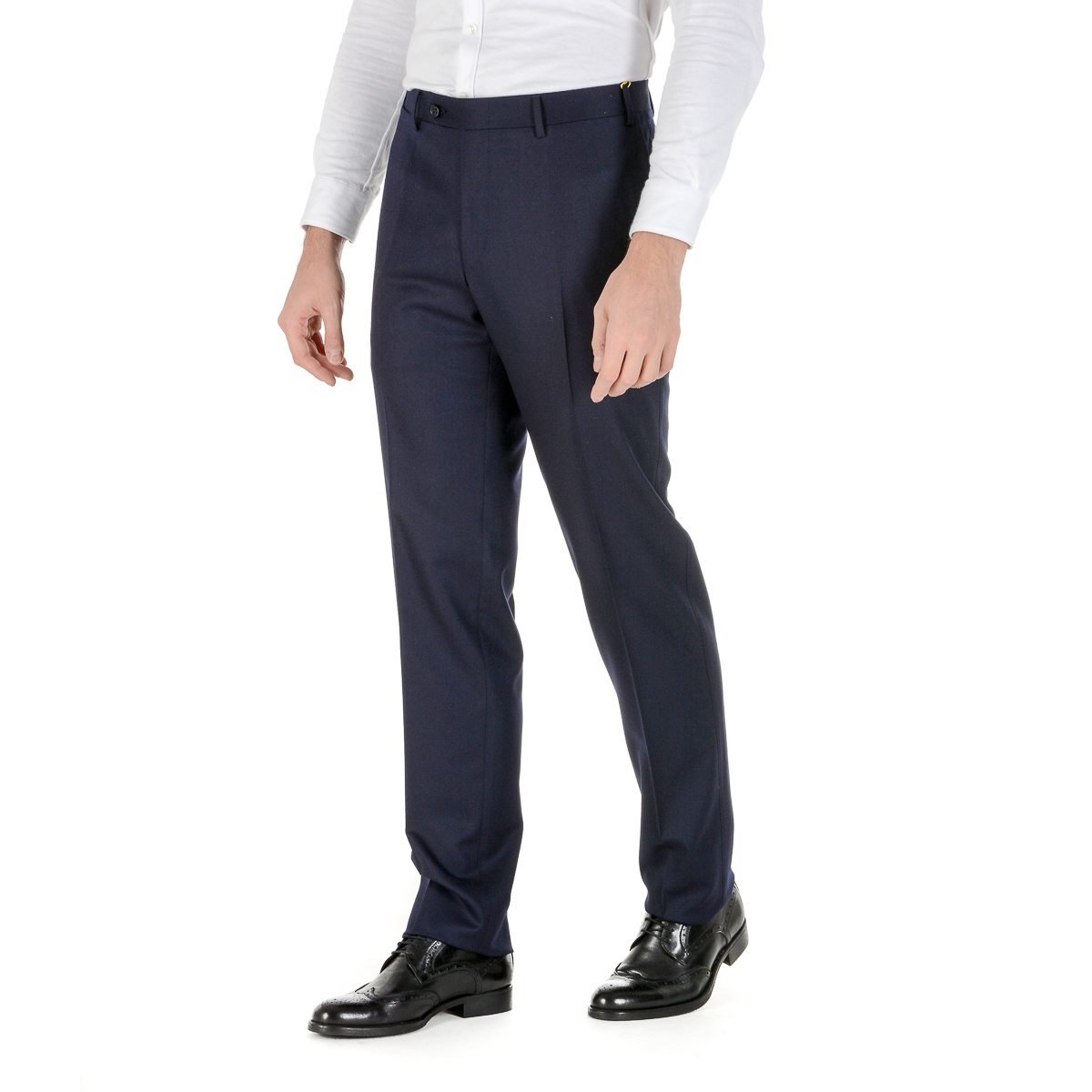 Pantaloni da uomo Canali blu scuro