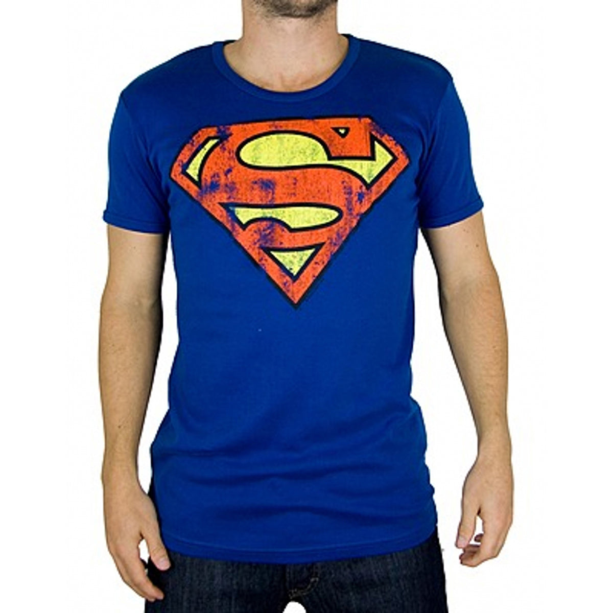 Maglietta da uomo DC Comics con logo Superman