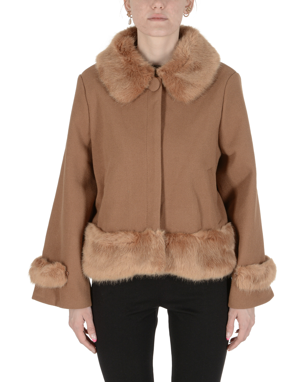 19V69 Italia Giacca da donna Cammello LILIA CAMEL