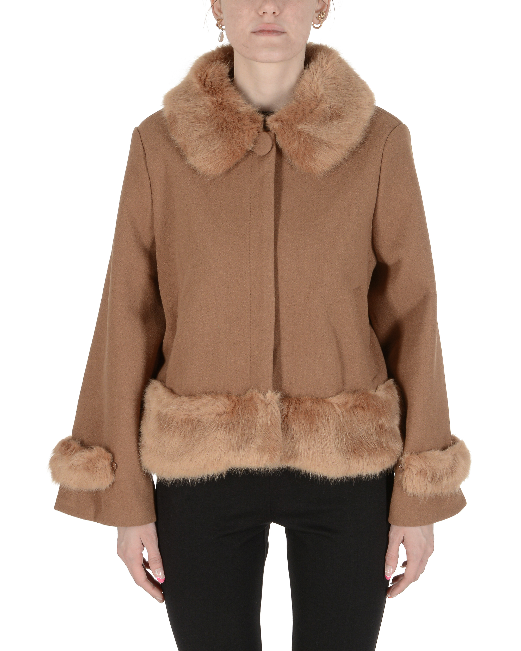 19V69 Italia Giacca da donna Cammello LILIA CAMEL