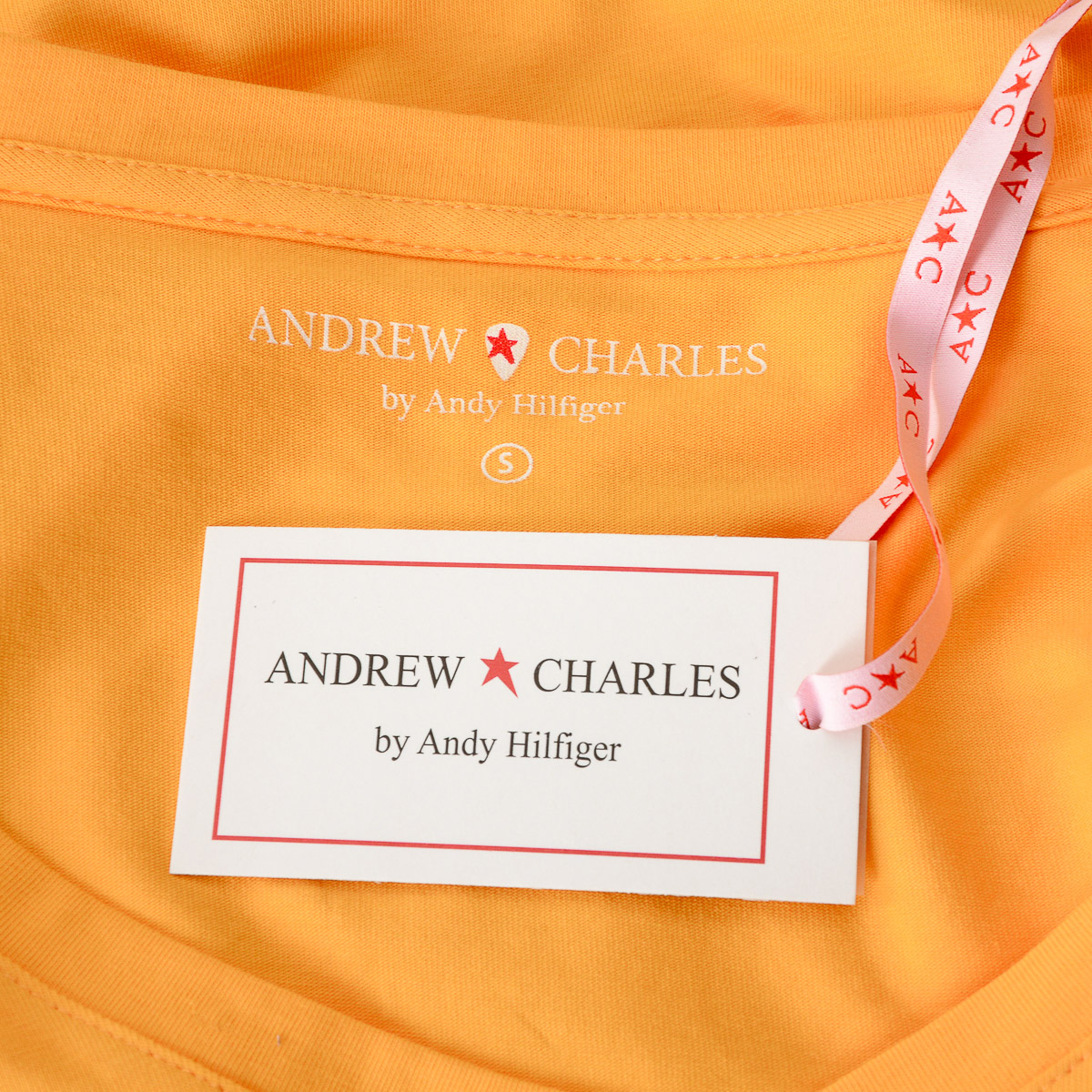 Andrew Charles T-shirt da donna a maniche corte con scollo a V gialla TAPIWA