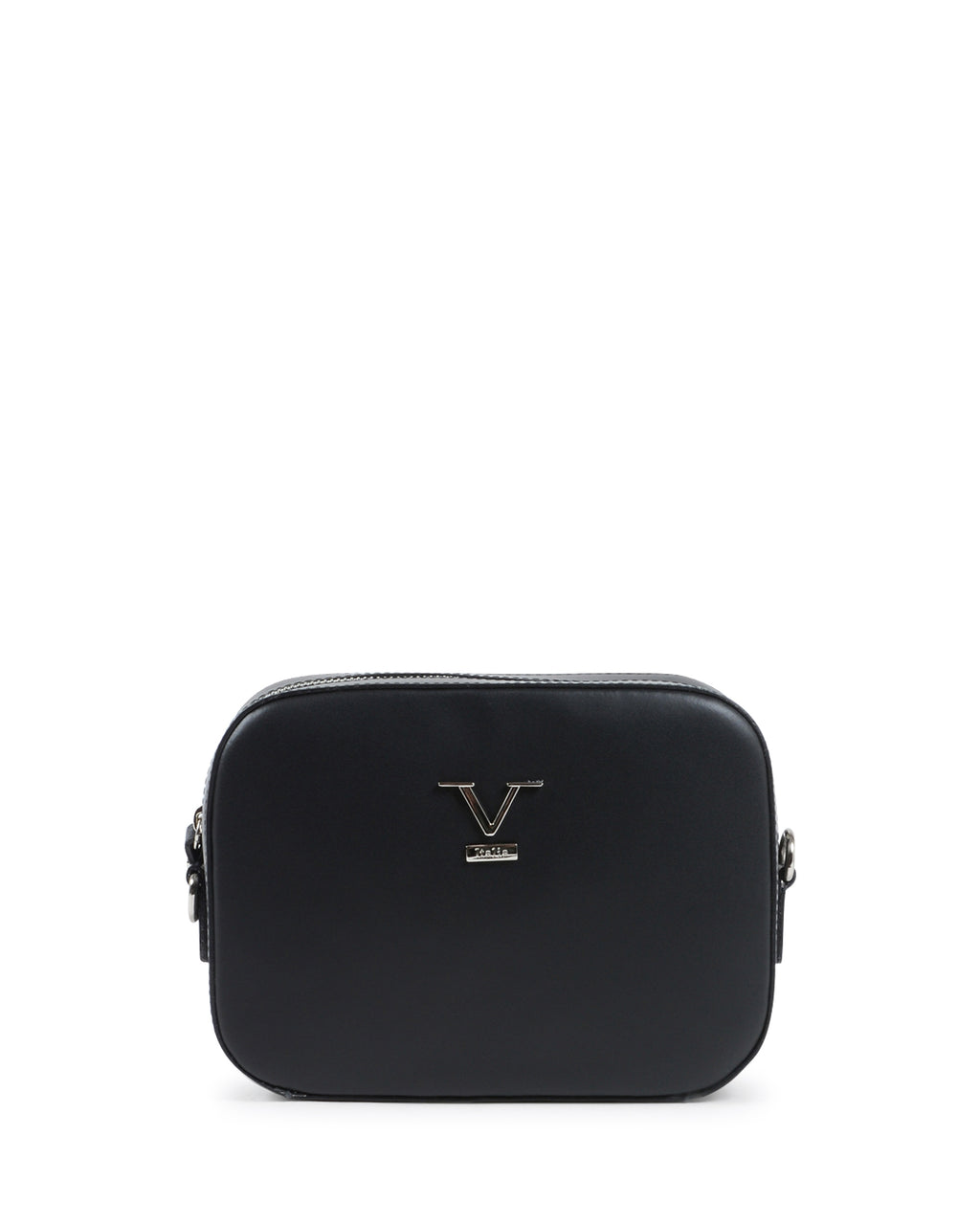 V Italia Borsa per fotocamera da donna nera V0322 RUGA NERO