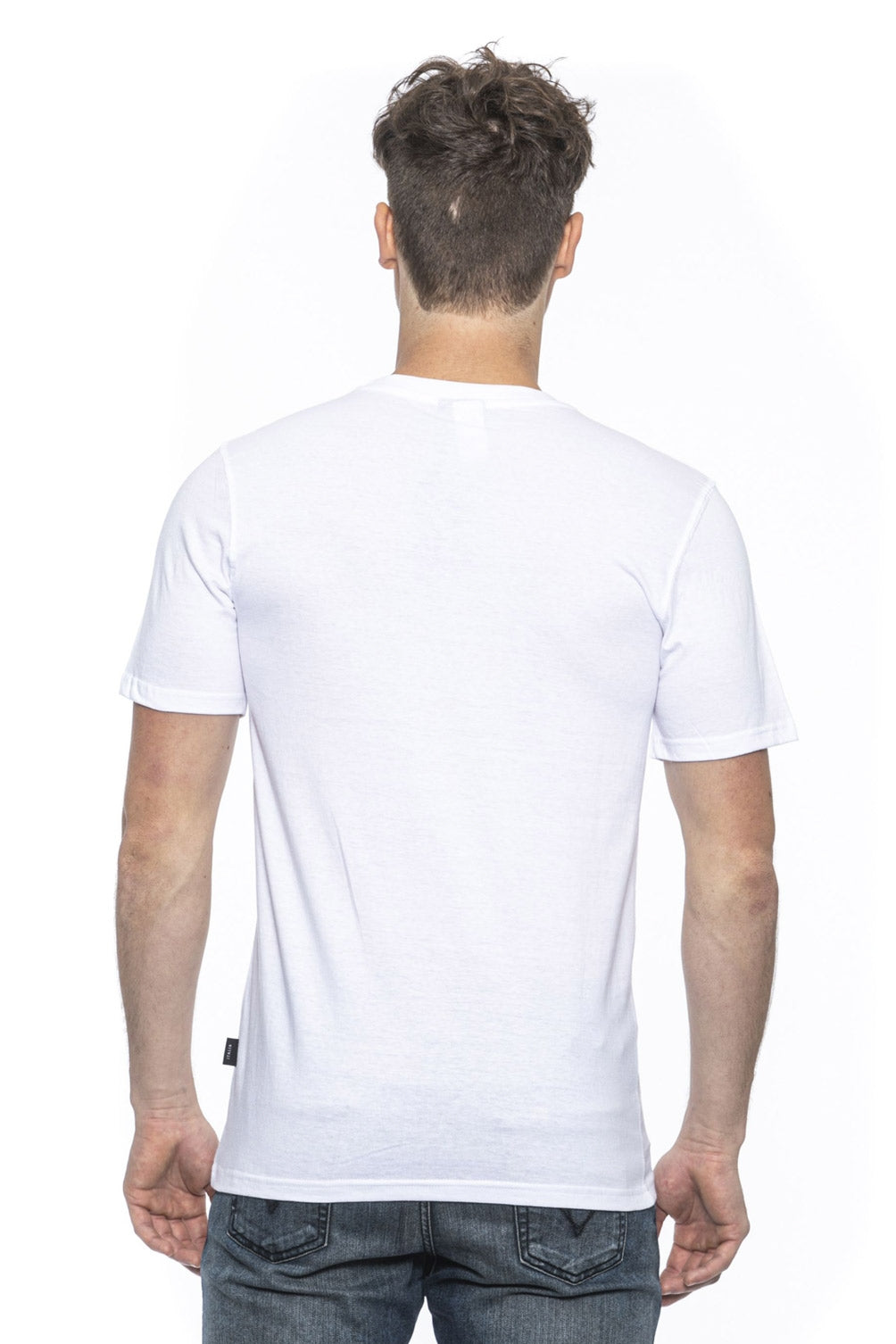 19V69 Italia T-shirt da uomo bianca MIKE WHITE