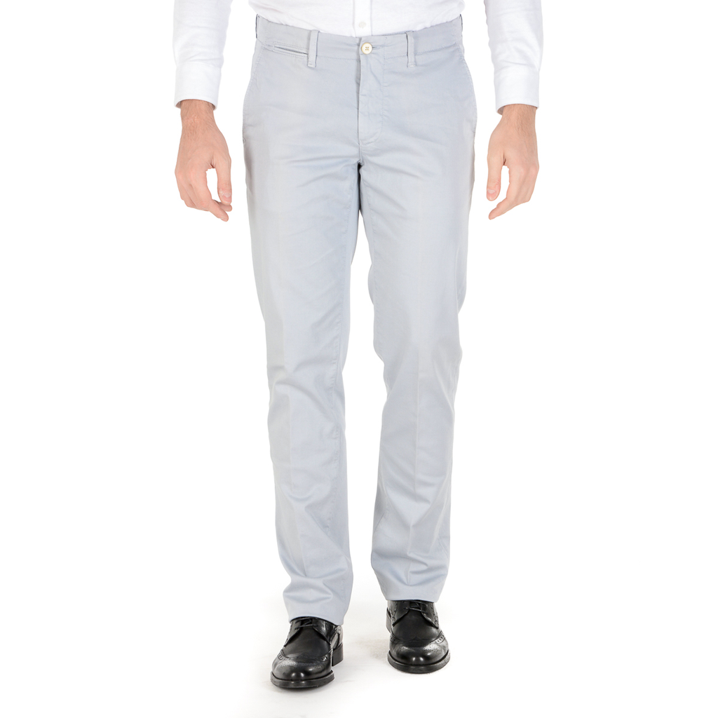 Corneliani Pantaloni Uomo Grigio Chiaro