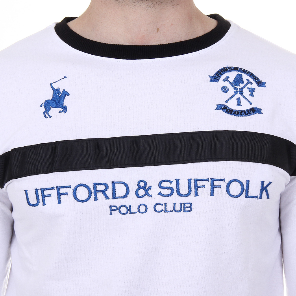 Maglione da uomo a maniche lunghe con scollo tondo Ufford & Suffolk Polo Club