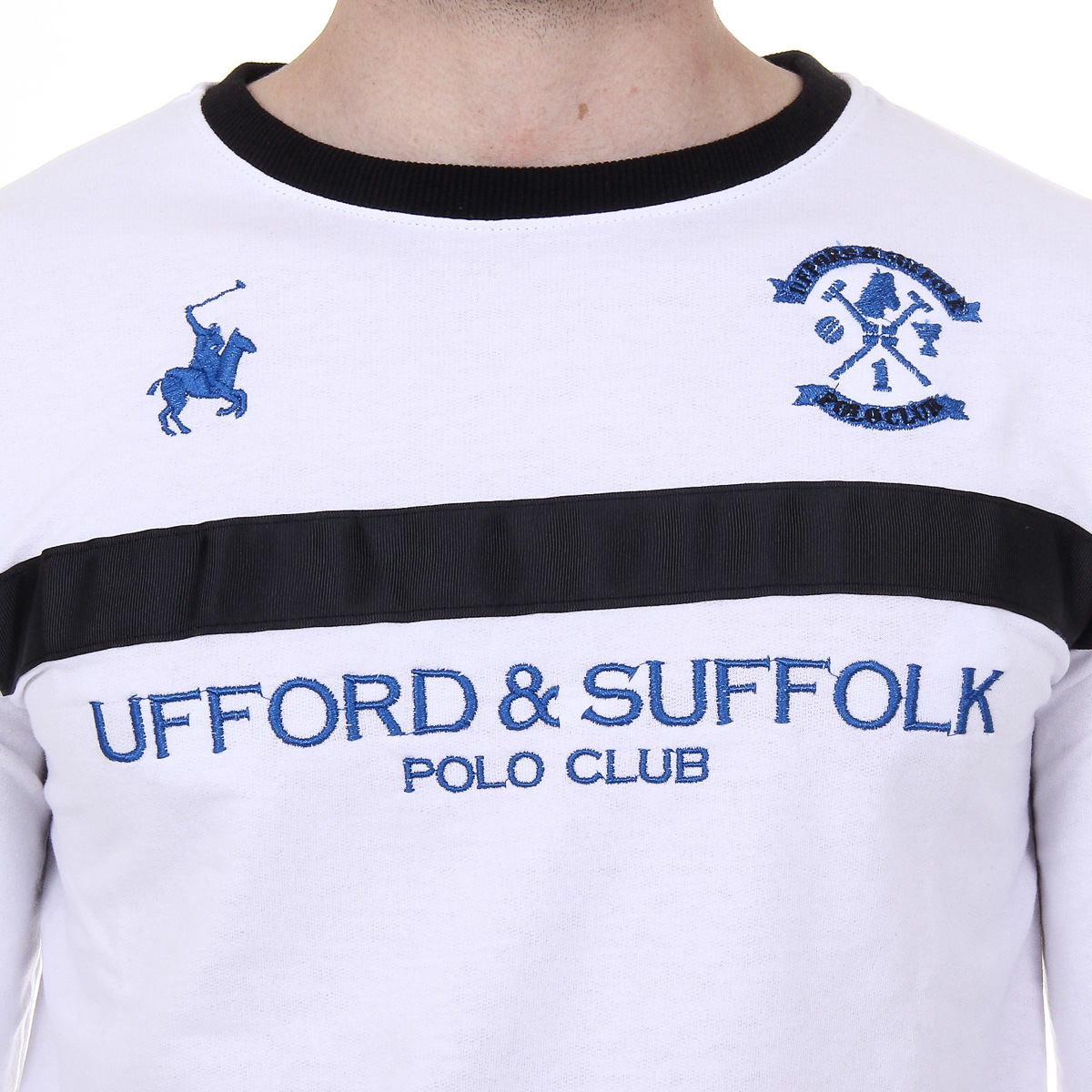 Maglione da uomo a maniche lunghe con scollo tondo Ufford & Suffolk Polo Club