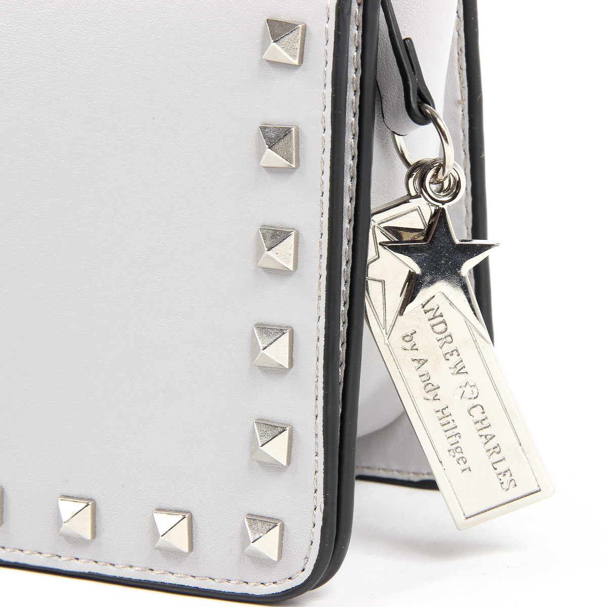 Borsa a mano da donna Andrew Charles grigio chiaro PAIGE