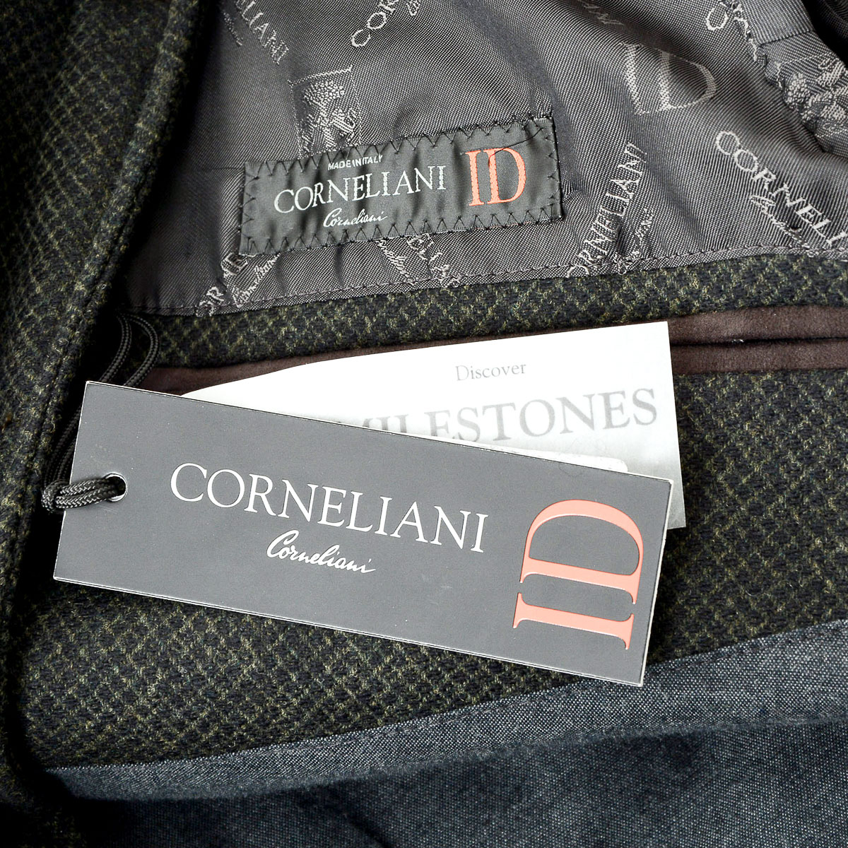 Corneliani Giacca Uomo Maniche Lunghe Grigio Scuro