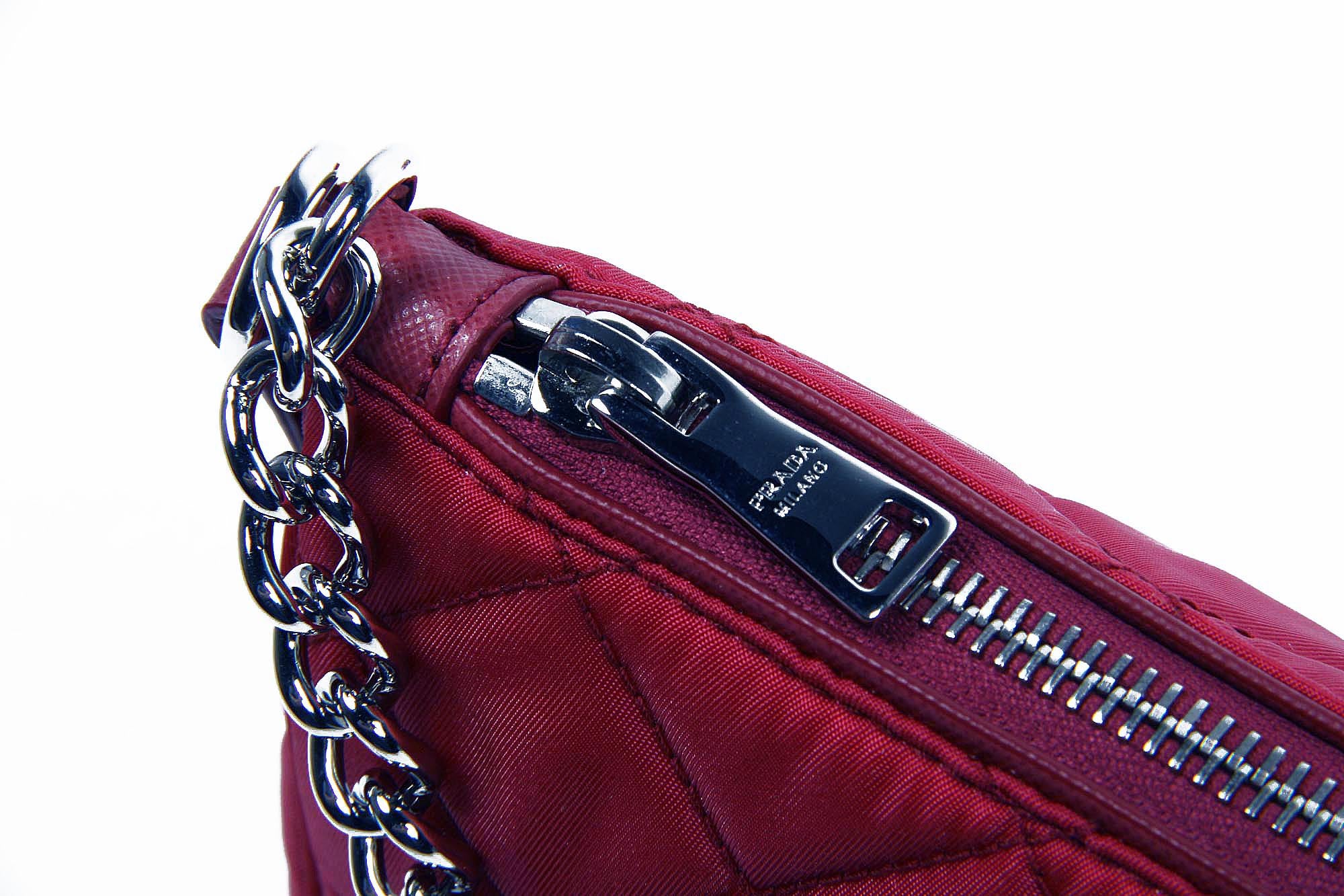 Borsa pochette Prada BT1026 Ibisco Impuntu Tessuto