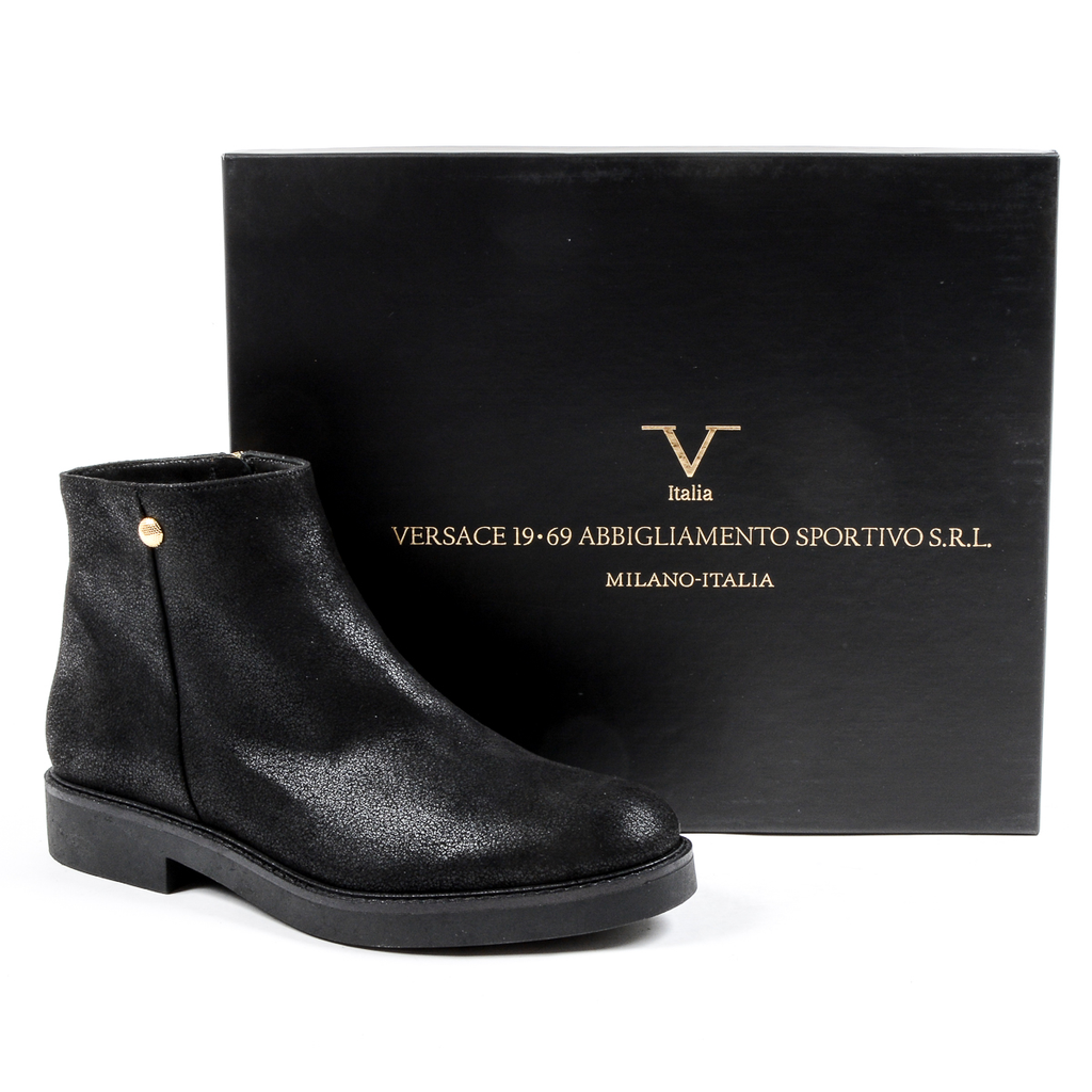 V 1969 Italia Stivaletto da donna nero TILLY