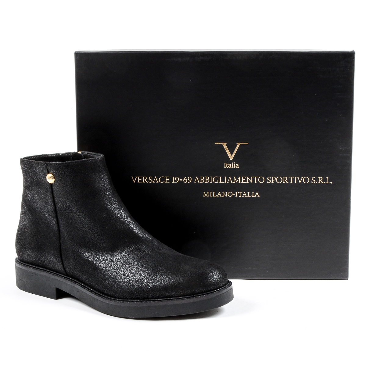 V 1969 Italia Stivaletto da donna nero TILLY