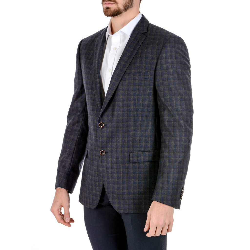 Giacca da uomo Giancarlo Sarto maniche lunghe blu scuro