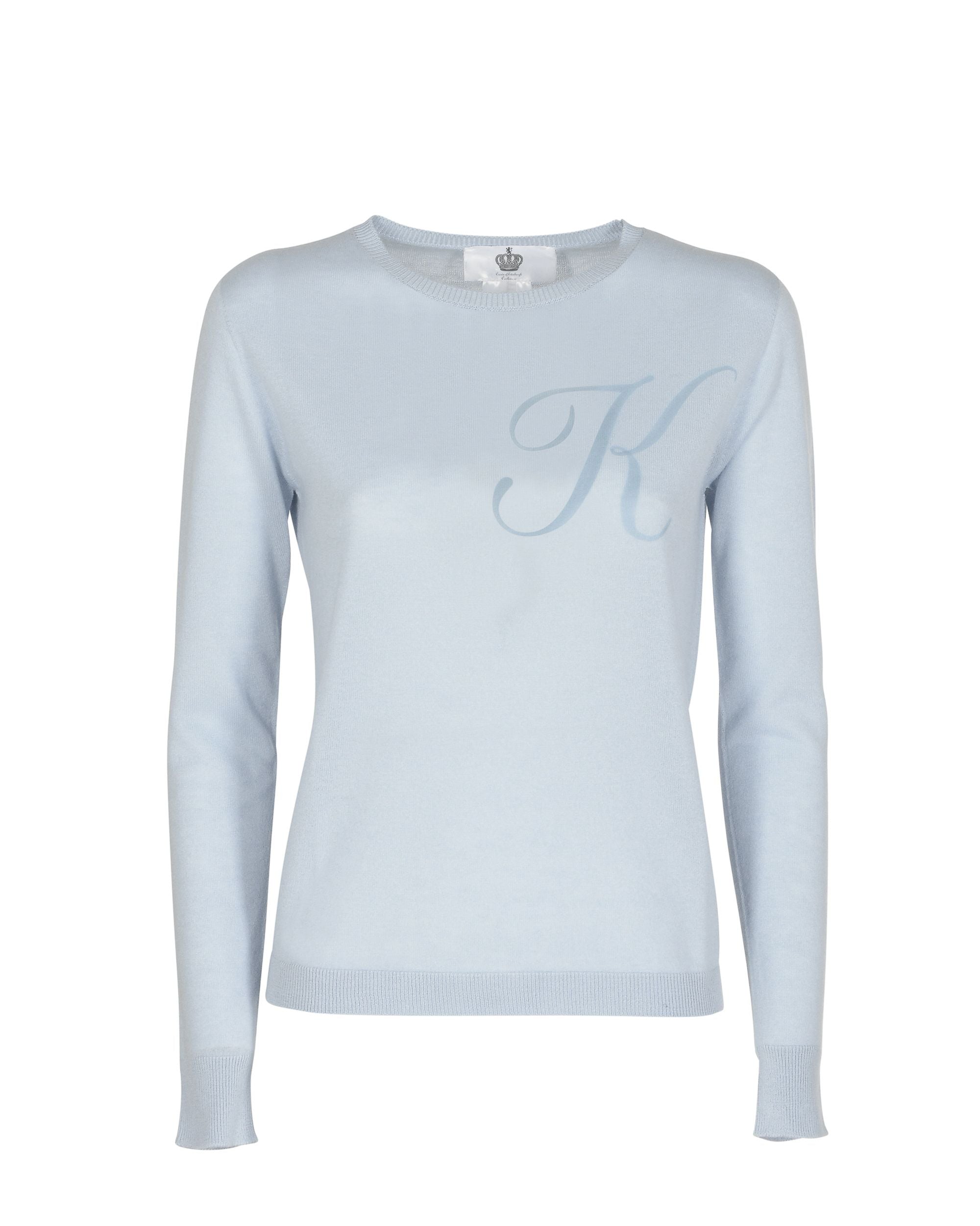 Dee Ocleppo Long Sleeve ART 004 LIGHT BLUE LETTER K