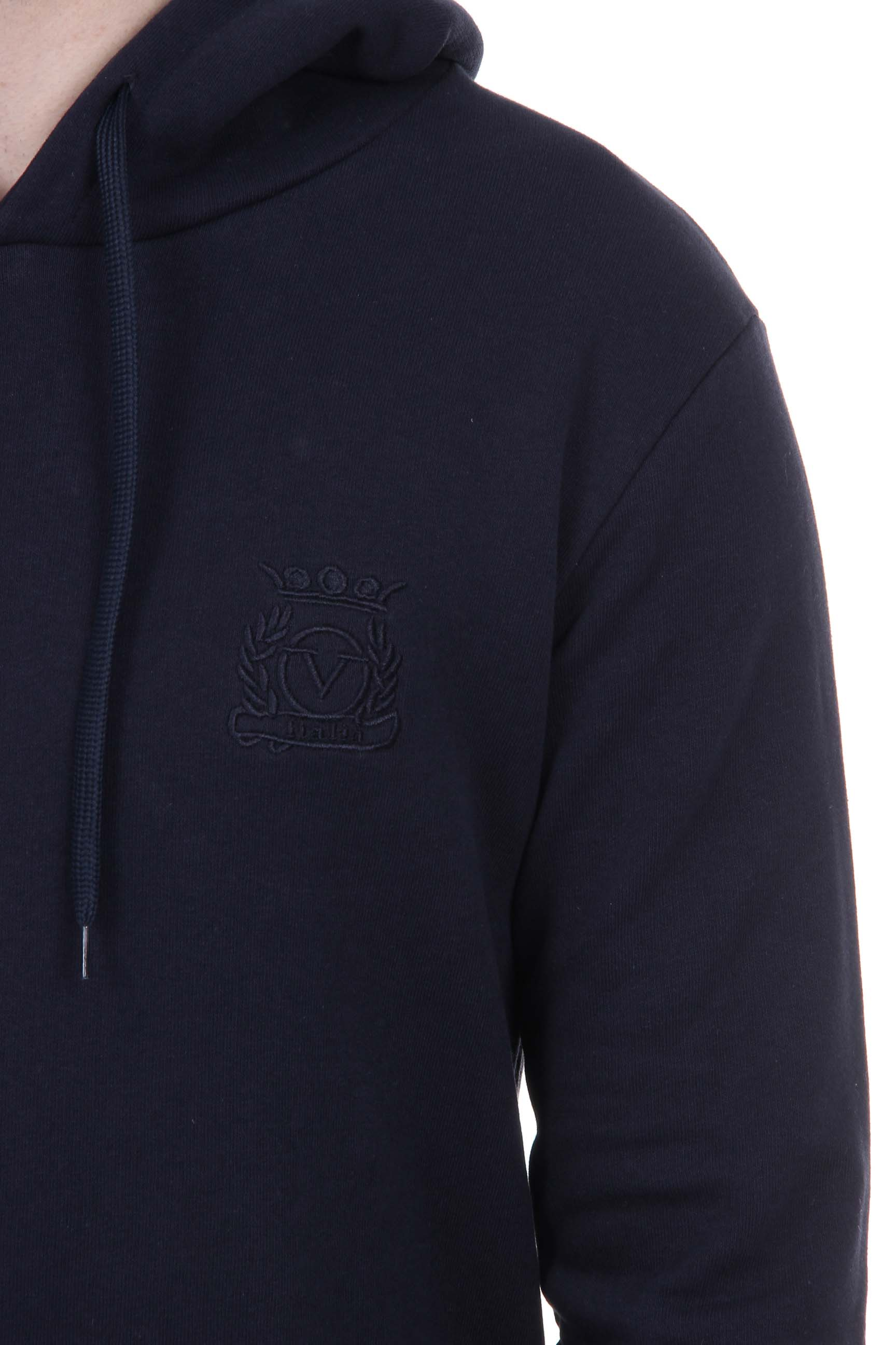 Felpa con cappuccio da uomo V 1969 Italia ART. 4467 BLU SCURO