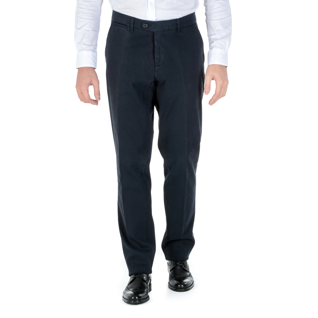 Corneliani Pantaloni Uomo Blu Scuro
