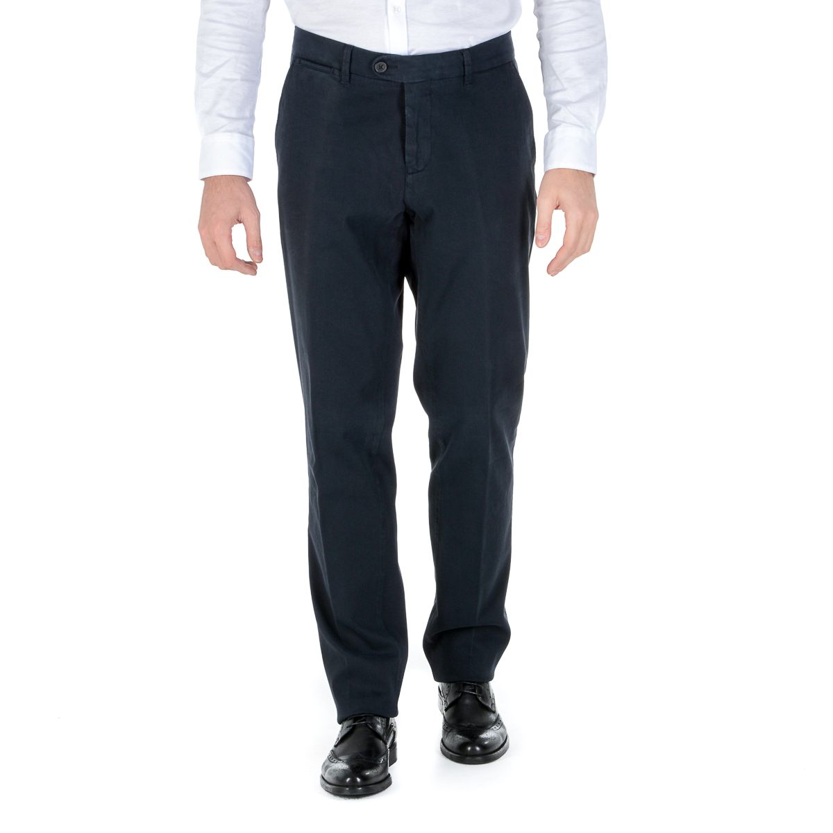 Corneliani Pantaloni Uomo Blu Scuro