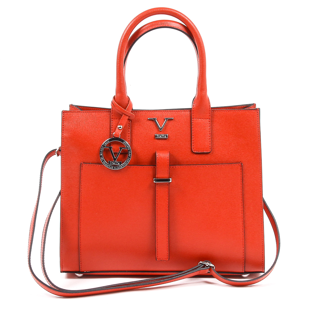 Borsa da donna V 1969 Italia V006-S SAFFIANO ROSSO