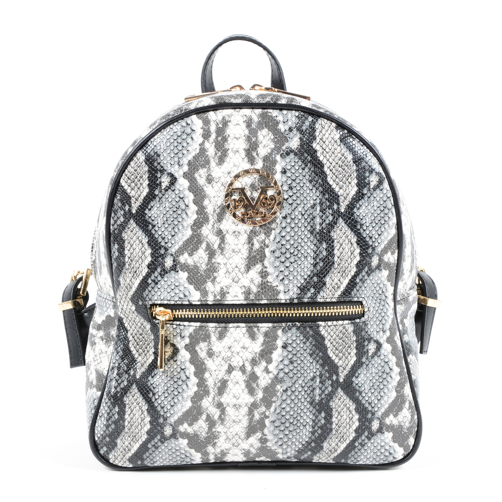 19V69 Italia Zaino Donna Multicolore 5007 PYTHON GREY BLACK