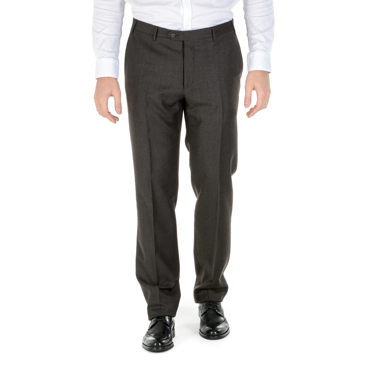 Corneliani Pantaloni Uomo Grigio Scuro