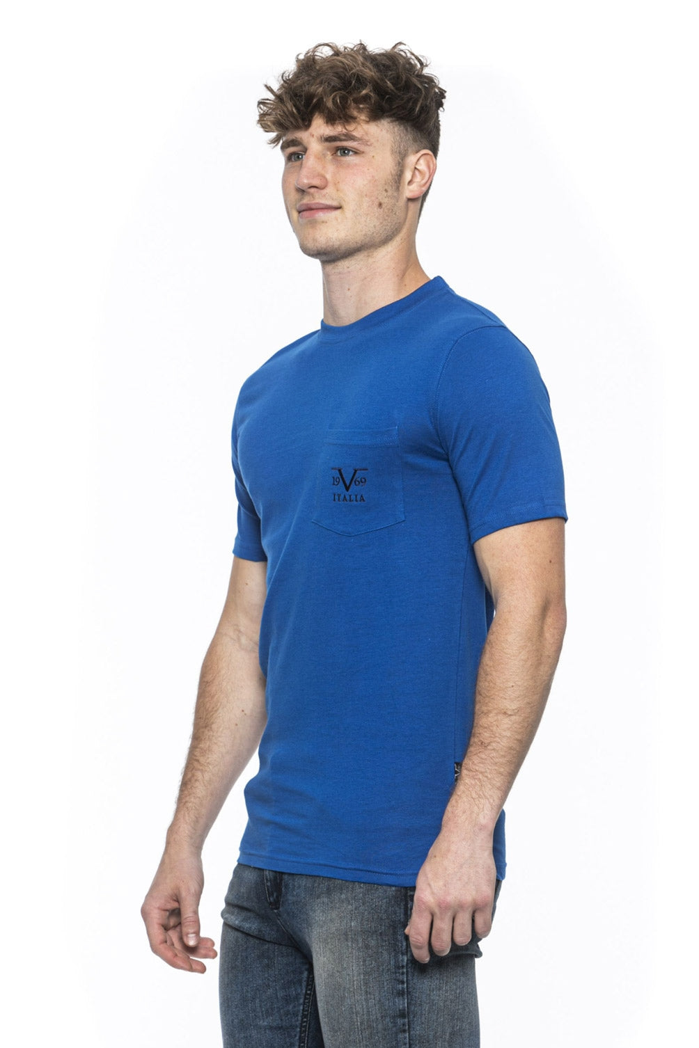 19V69 Italia T-Shirt Uomo Blu IVAN ROYAL BLUE