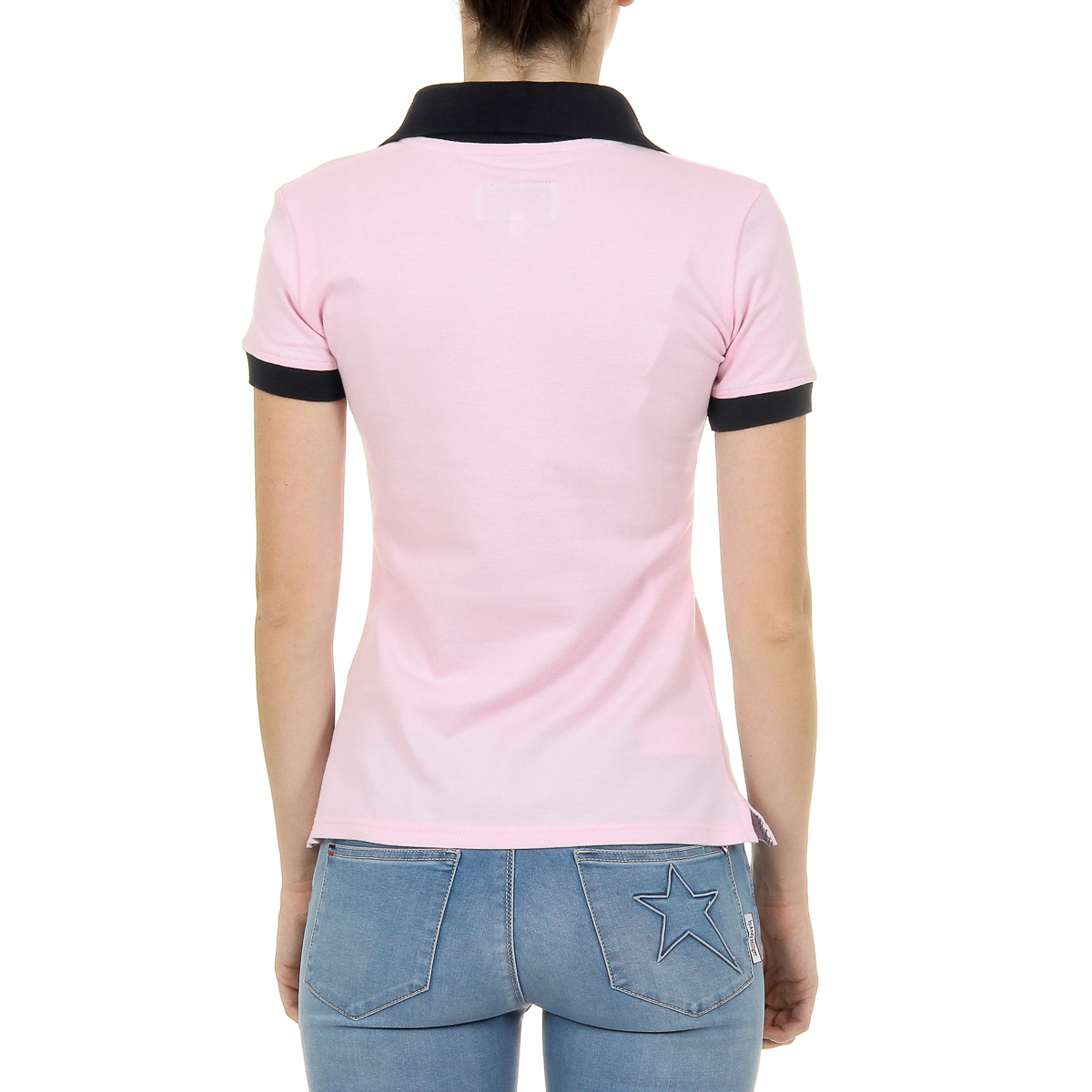 Andrew Charles Polo da donna a maniche corte rosa NIA