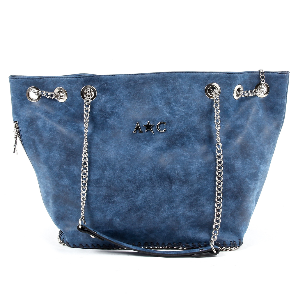 Borsa a mano da donna Andrew Charles blu scuro KIARA
