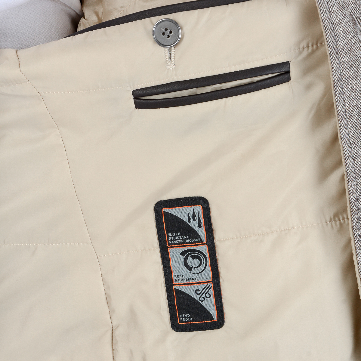 Corneliani Giacca Uomo Maniche Lunghe Grigio Chiaro