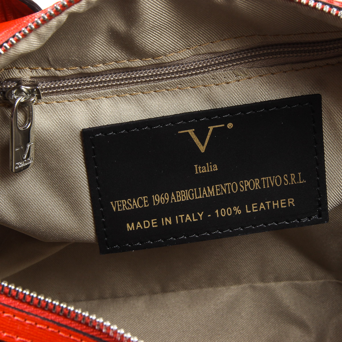 Borsa da donna V 1969 Italia V014-S SAFFIANO ROSSO