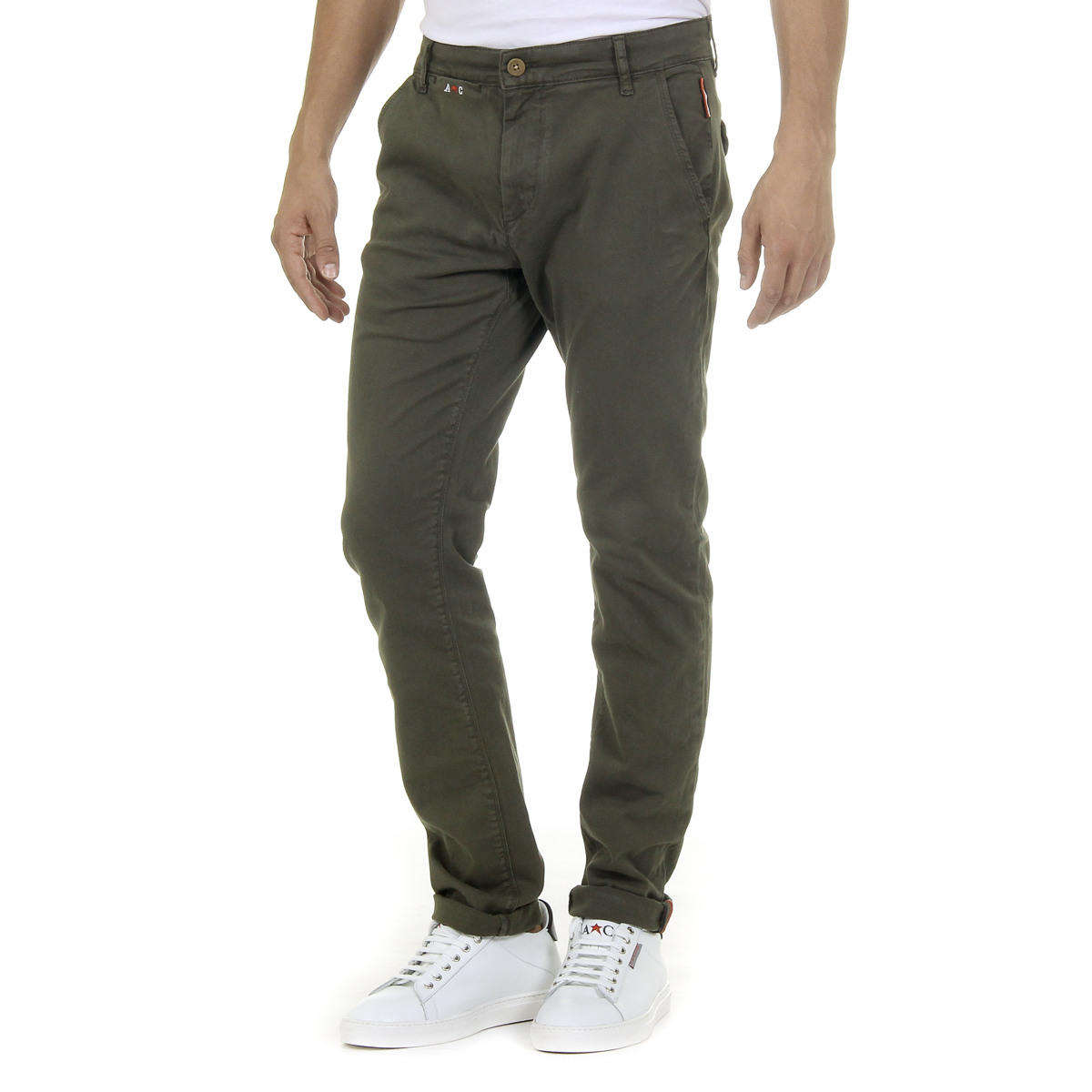 Pantaloni da uomo Andrew Charles verdi AMARA