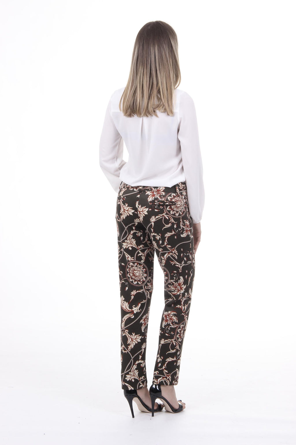 V 1969 Italia Pantaloni da donna PANTALONE CAPRI TESS. SCUBA CREPE FANT. 301