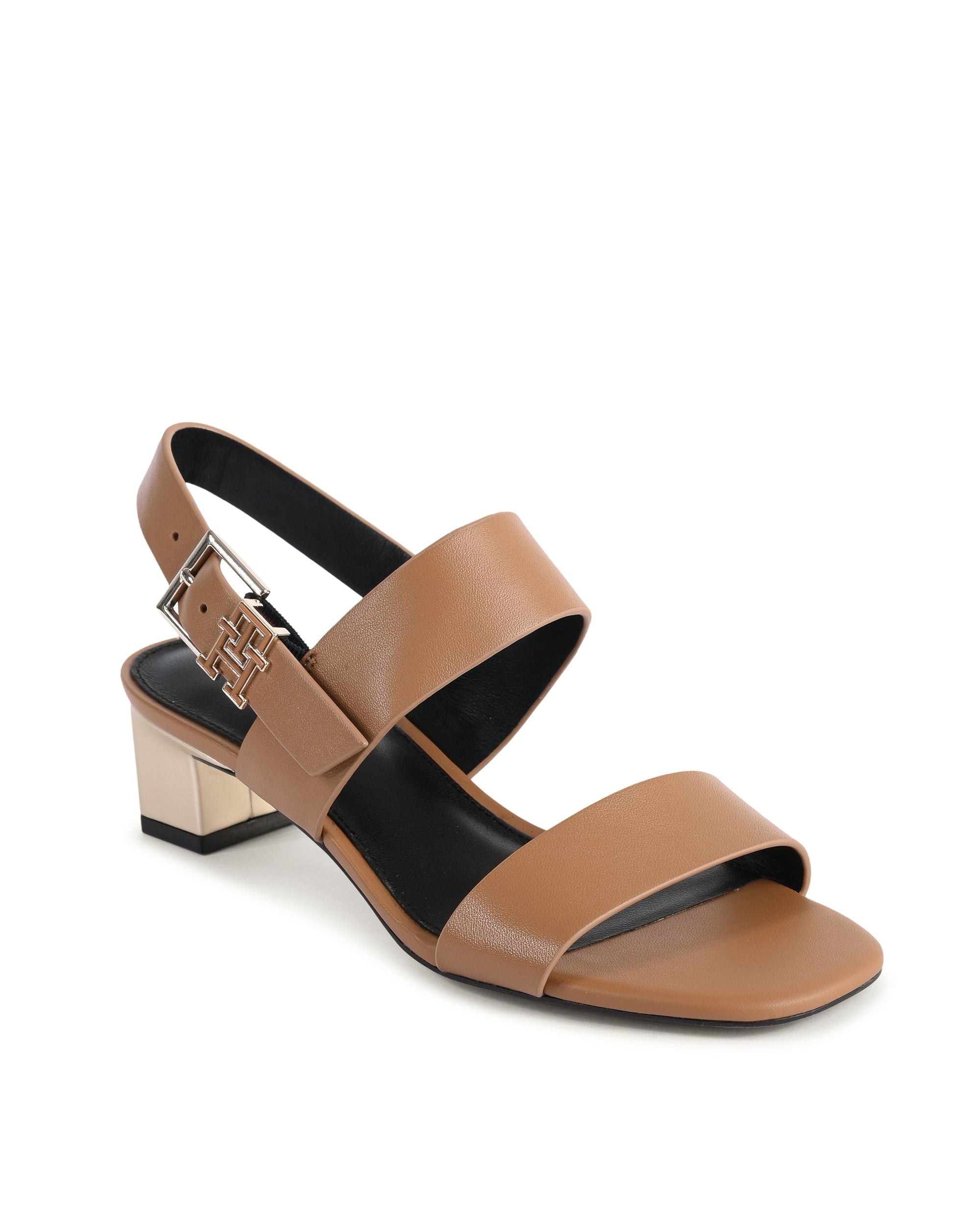 Sandalo da donna Tommy Hilfiger marrone FW0FW08040GU9