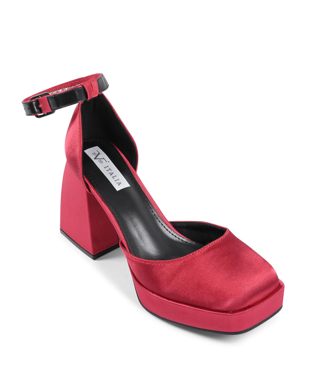 19V69 Italia Scarpe da donna con cinturino alla caviglia Bordeaux J010 BORDEAUX