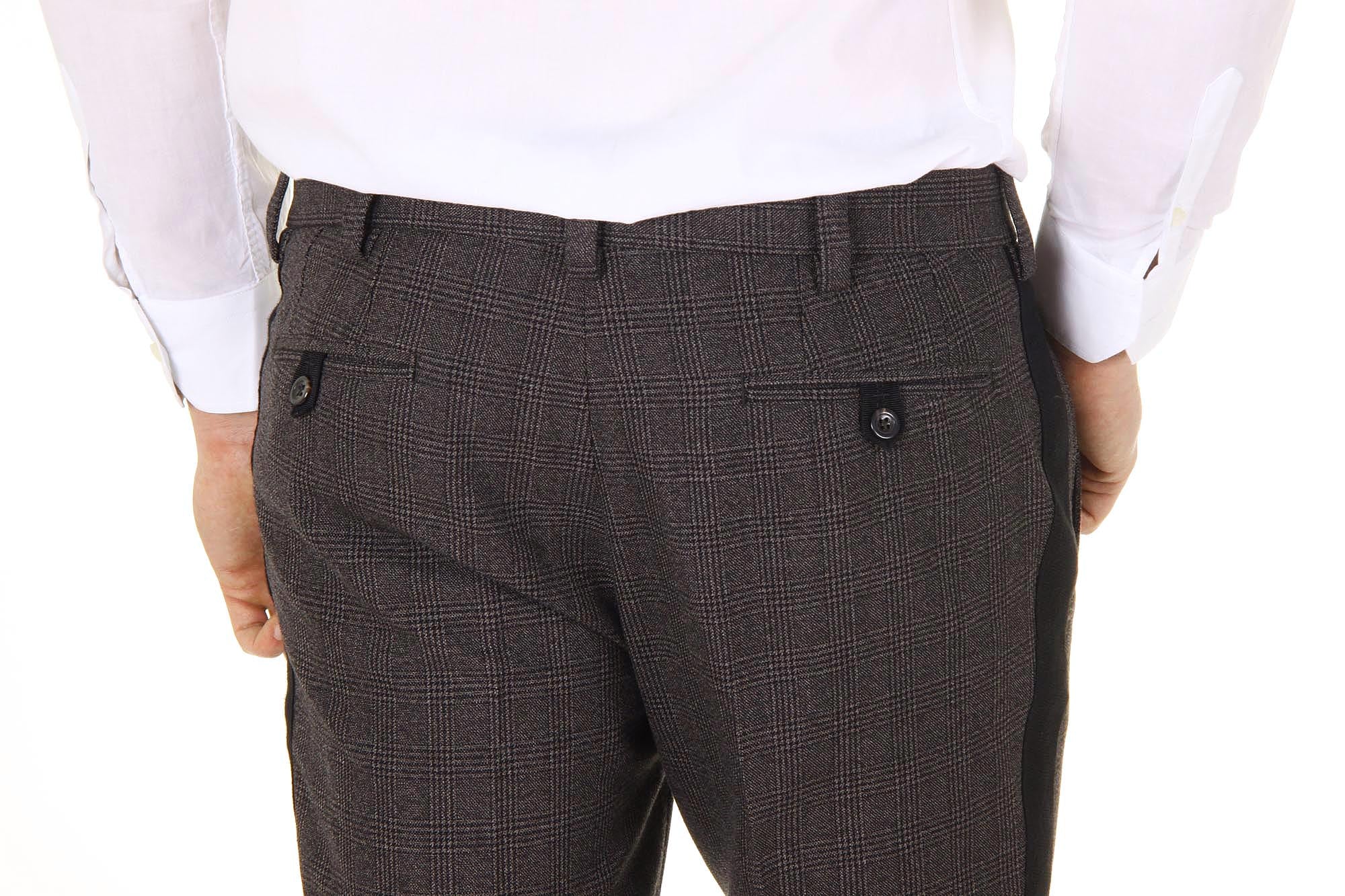 Pantaloni da uomo Dolce & Gabbana Lambretta lana vergine G4M6AX FQ3DX S8102