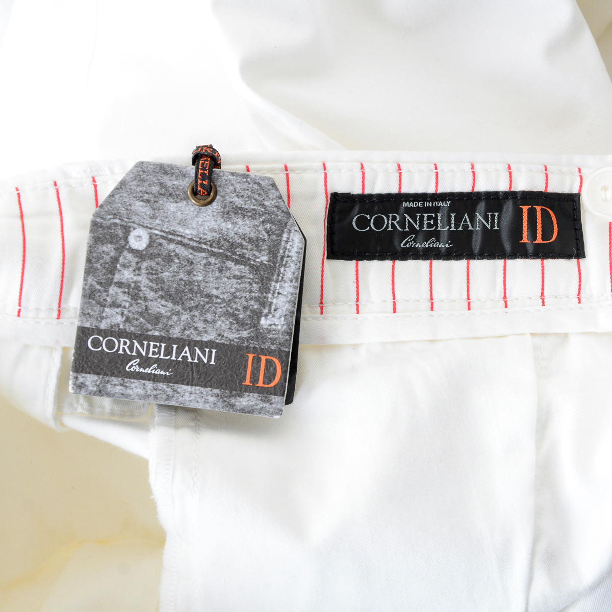 Corneliani Pantaloni Uomo Bianchi