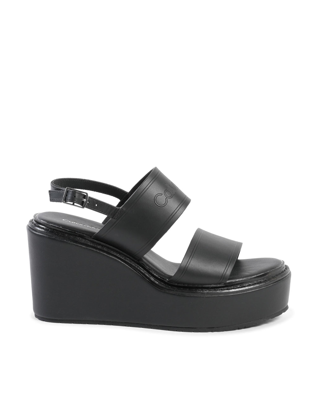 Calvin Klein Sandalo con plateau da donna nero HW0HW01137BAX