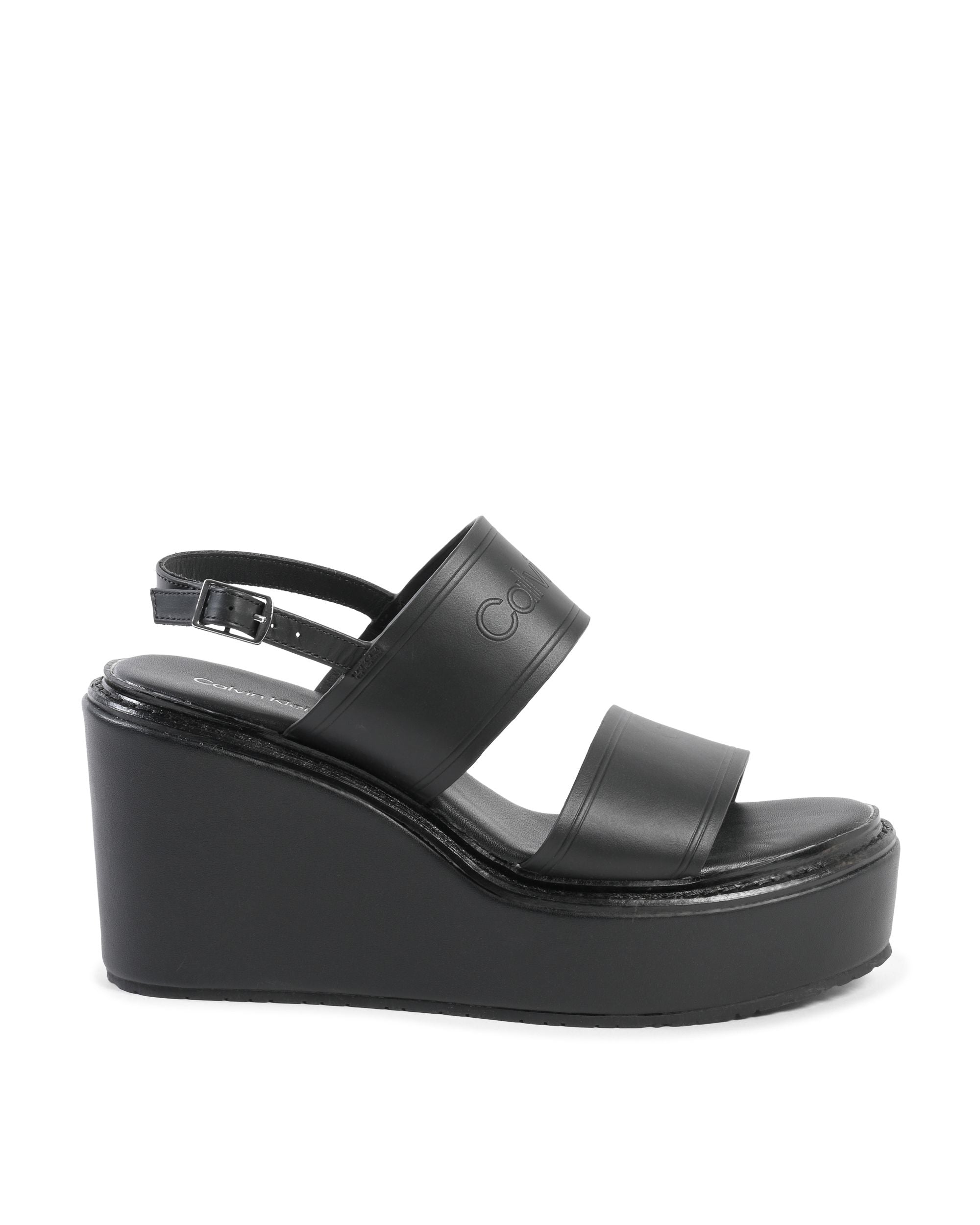 Calvin Klein Sandalo con plateau da donna nero HW0HW01137BAX