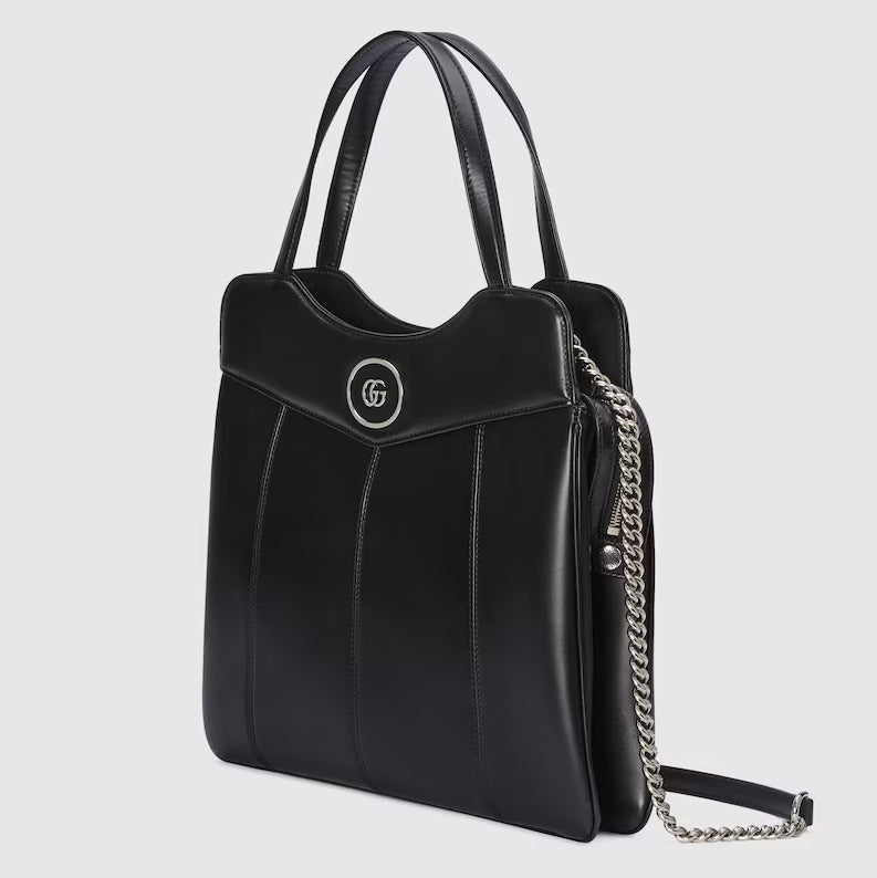 Borsa tote in pelle media