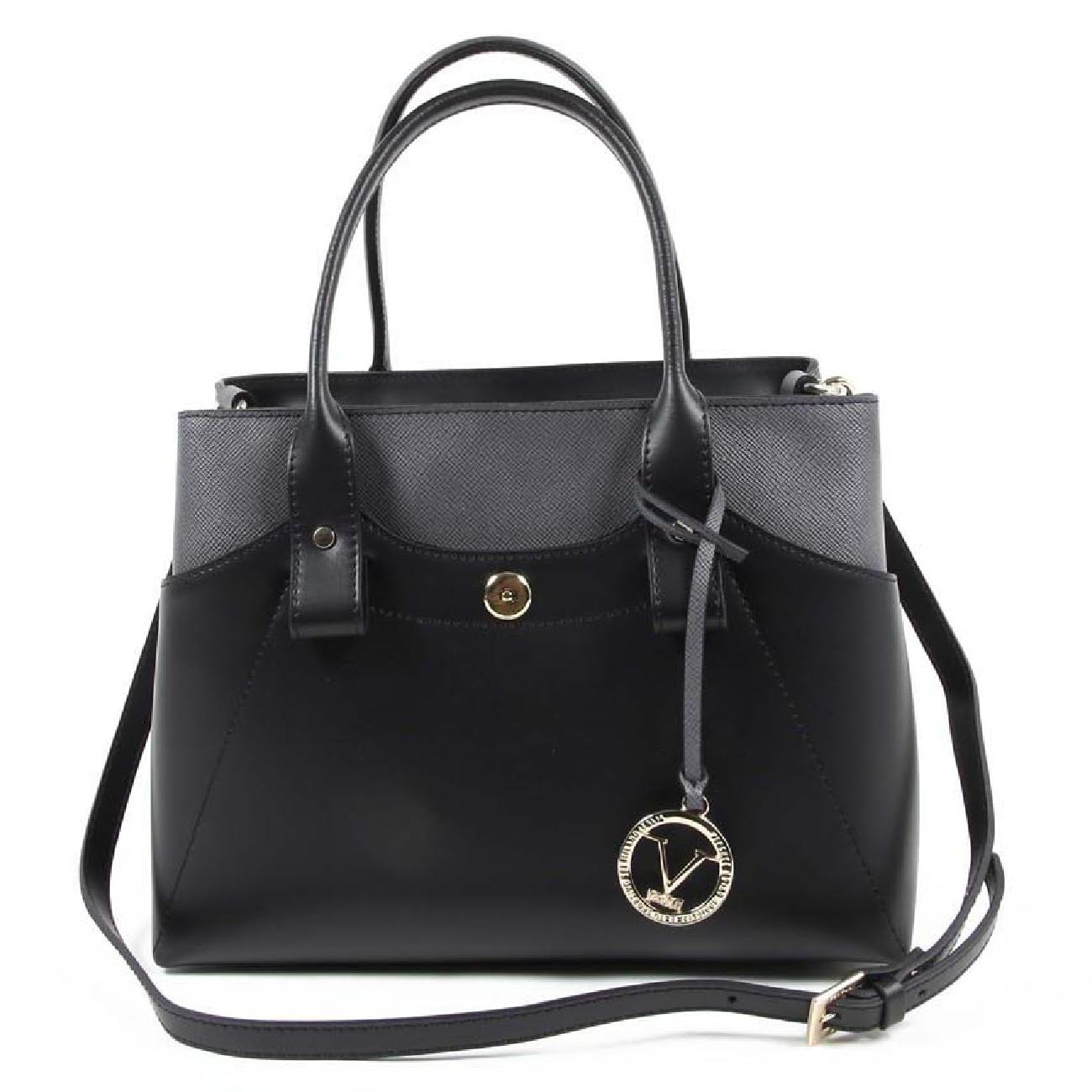 Borsa Donna V 1969 Italia H491-52 RUGA-ARUBA NERO-GRIGIO