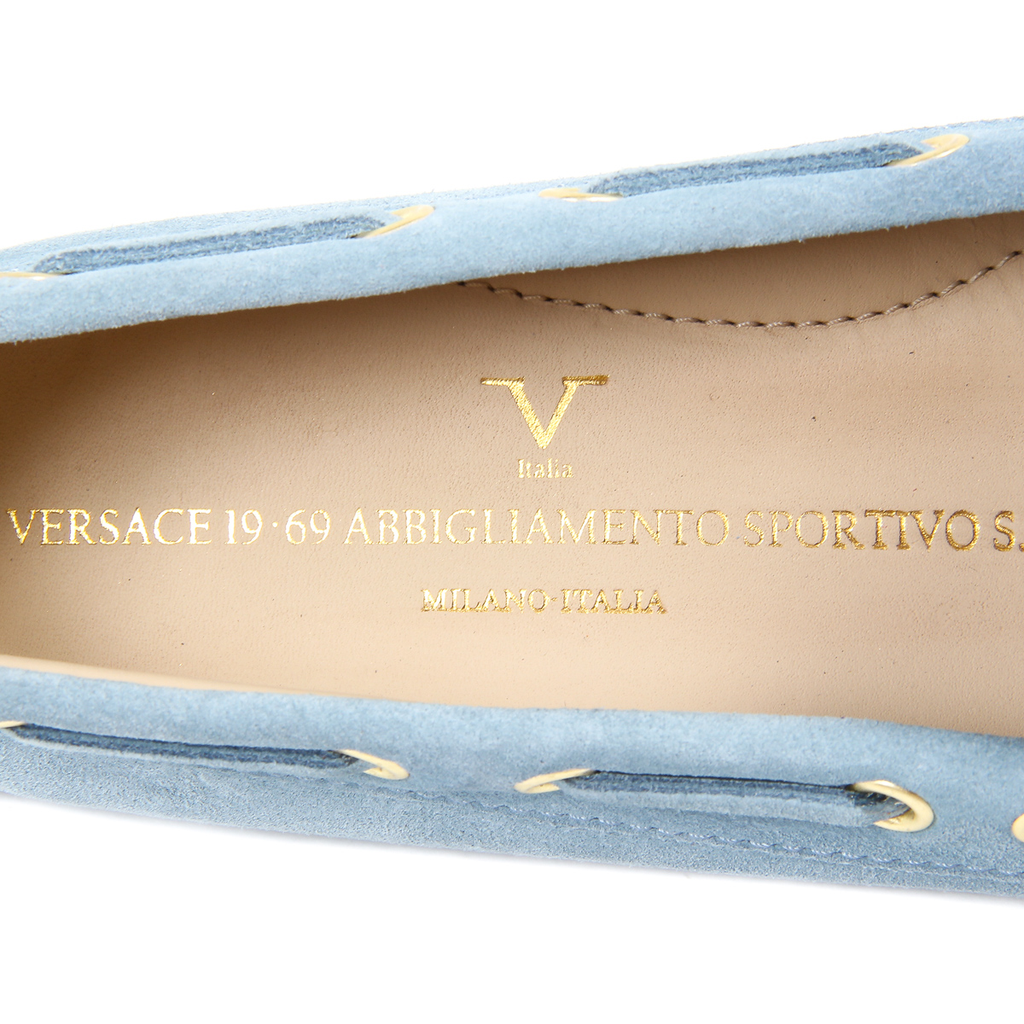 V 1969 Italia Mocassino da donna azzurro TORINO