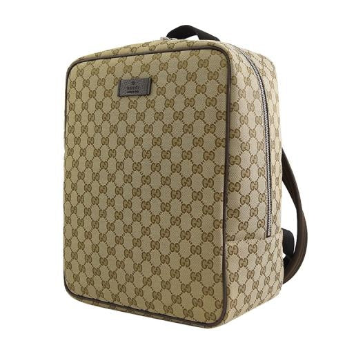 Zaino da uomo Gucci GG Original in tela beige marrone