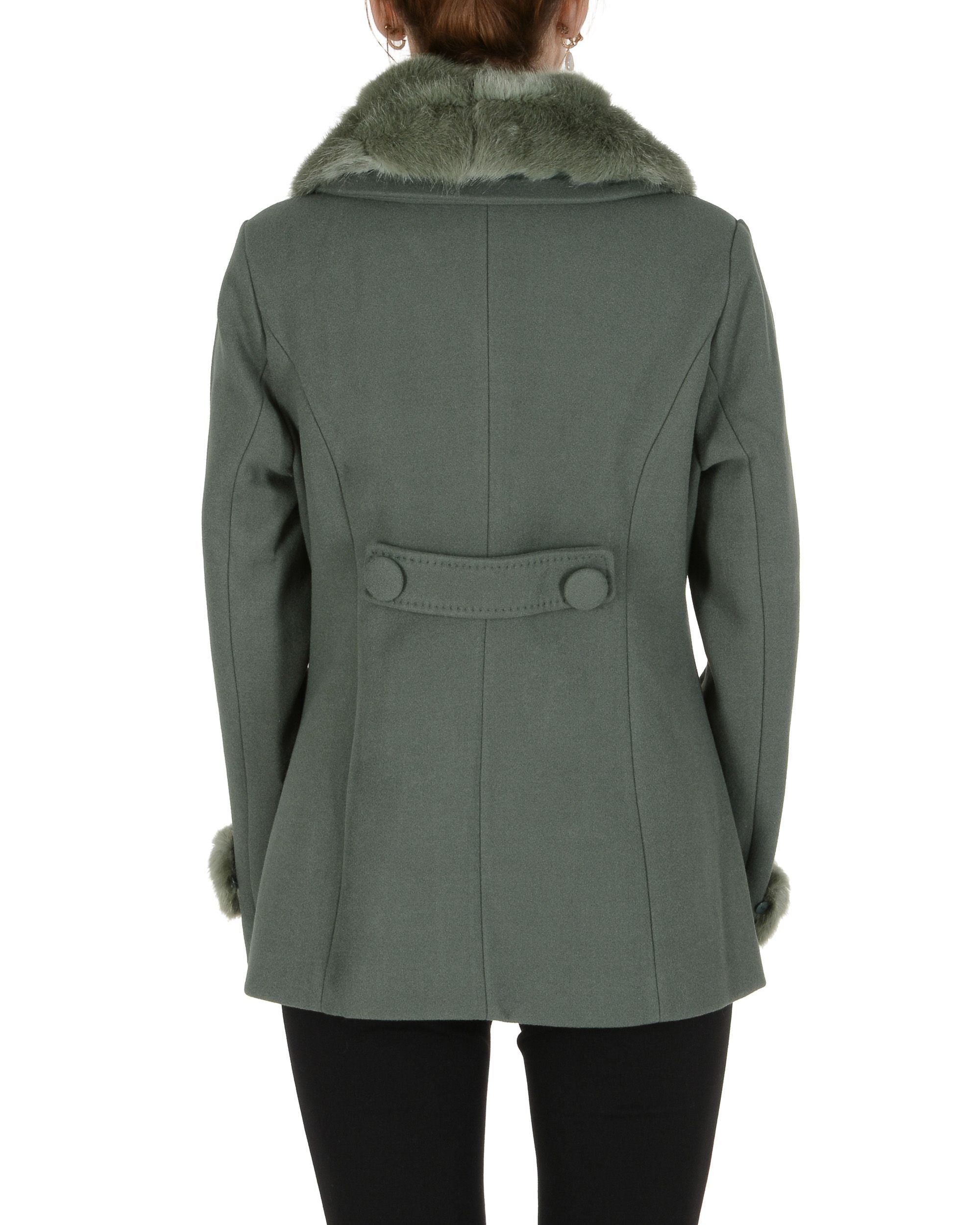 19V69 Italia Cappotto Donna Verde INO GREEN